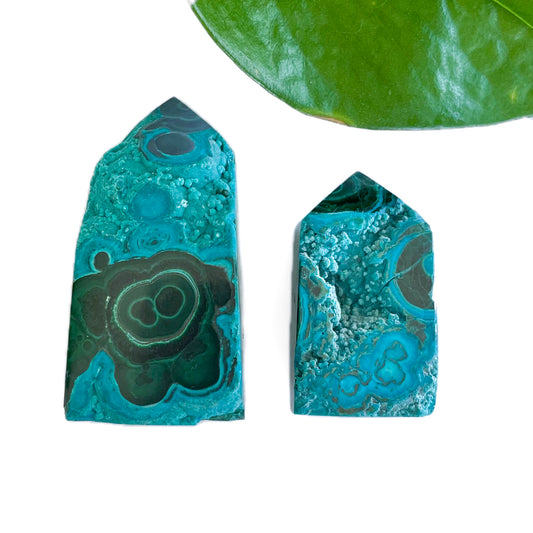 Chrysocolla and Malachite Rough Point