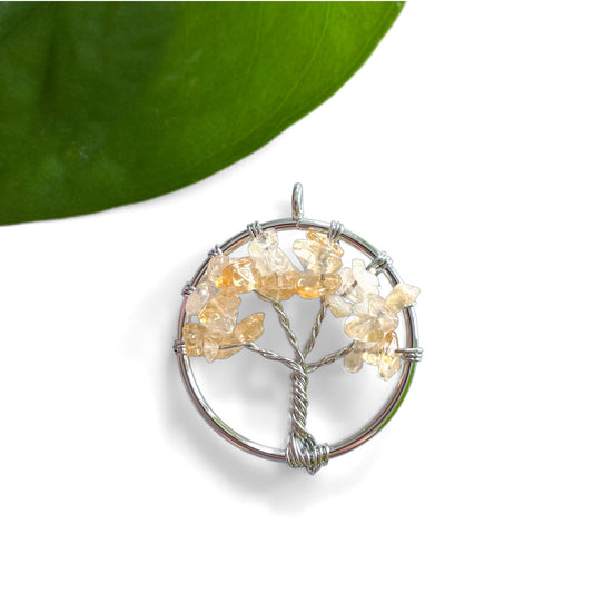 Citrine Pendants - tree of life