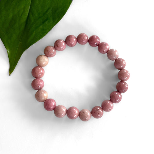 Rhodonite Bracelets - round bead