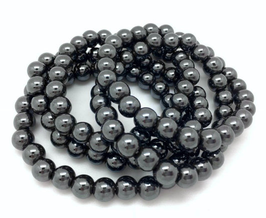 Hematite Bracelet - round bead