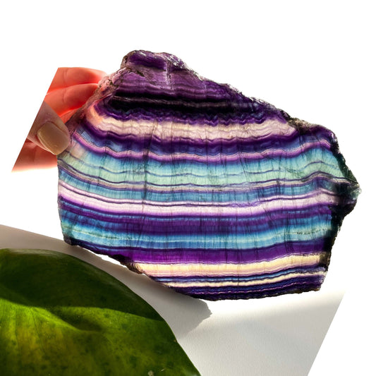 Rainbow Fluorite Slab