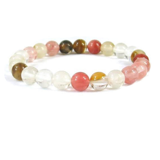 Cherry Quartz Bracelet - round bead