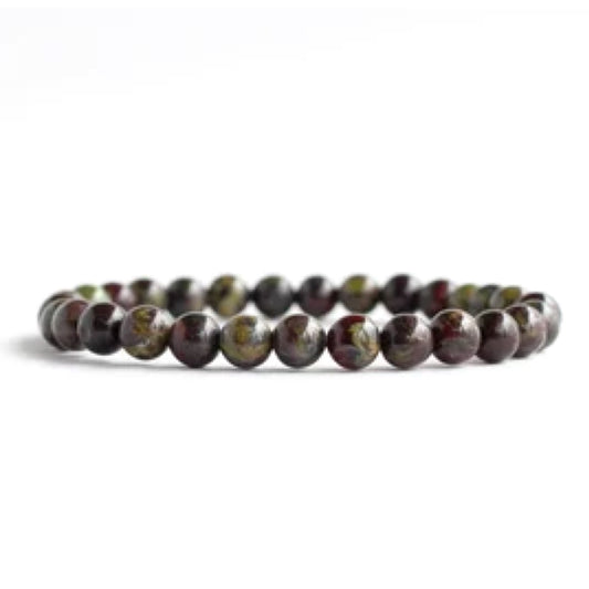 Dragon Stone Bracelet - round bead