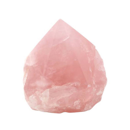 Rose Quartz Cutbase Point