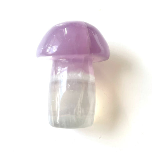 Lavender Fluorite Mushroom