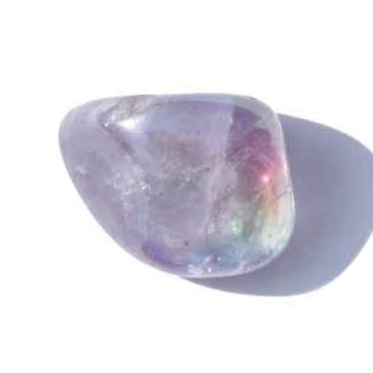 Rainbow Aura Amethyst Tumbles