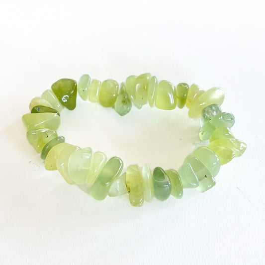 New Jade Bracelets - chip bead