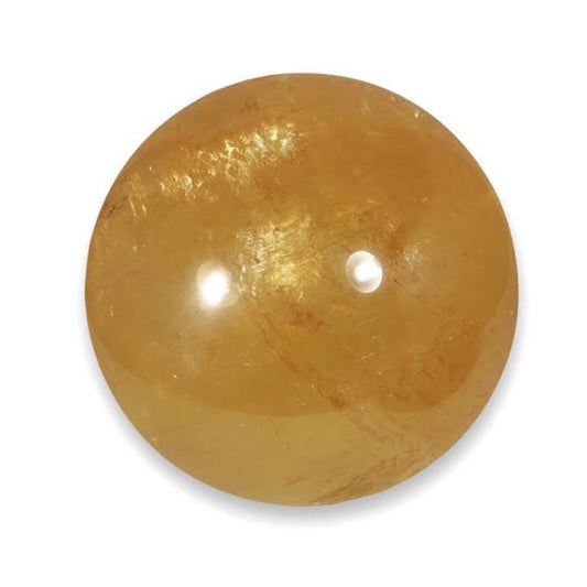 Honey Calcite Sphere