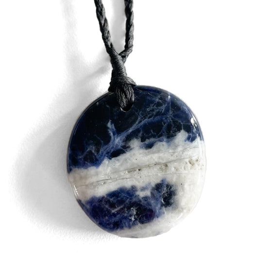 Sodalite Flatstone Necklace